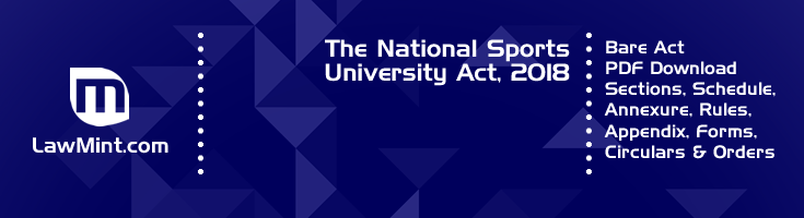 The National Sports University Act 2018 Bare Act PDF Download 2