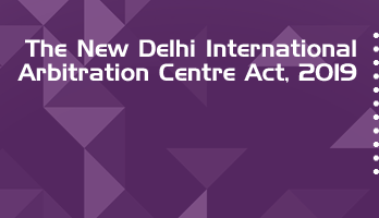 The New Delhi International Arbitration Centre Act 2019 Bare Act PDF Download 2