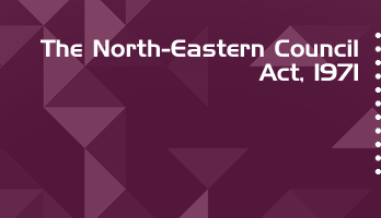 The North Eastern Council Act 1971 Bare Act PDF Download 2