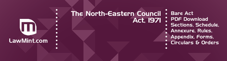 The North Eastern Council Act 1971 Bare Act PDF Download 2