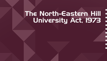 The North Eastern Hill University Act 1973 Bare Act PDF Download 2