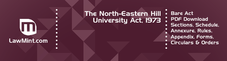 The North Eastern Hill University Act 1973 Bare Act PDF Download 2