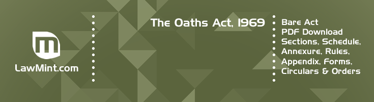 The Oaths Act 1969 Bare Act PDF Download 2