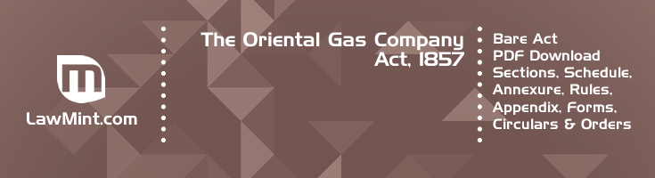 The Oriental Gas Company Act 1857 Bare Act PDF Download 2