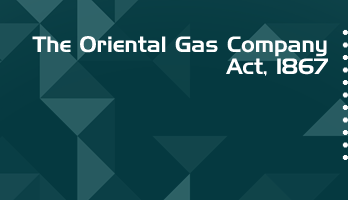 The Oriental Gas Company Act 1867 Bare Act PDF Download 2