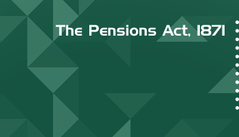 The Pensions Act 1871 Bare Act PDF Download 2