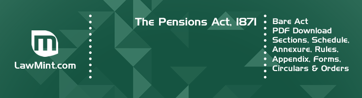 The Pensions Act 1871 Bare Act PDF Download 2