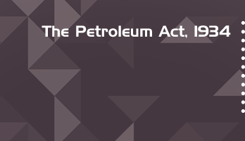 The Petroleum Act 1934 Bare Act PDF Download 2