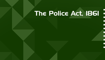 The Police Act 1861 Bare Act PDF Download 2