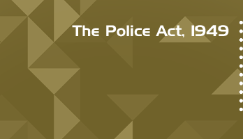 The Police Act 1949 Bare Act PDF Download 2