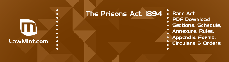 The Prisons Act 1894 Bare Act PDF Download 2