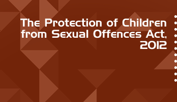 The Protection of Children from Sexual Offences Act 2012 Bare Act PDF Download 2