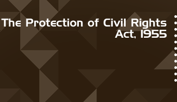 The Protection of Civil Rights Act 1955 Bare Act PDF Download 2