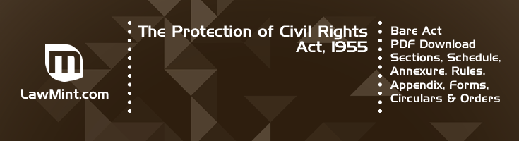 The Protection of Civil Rights Act 1955 Bare Act PDF Download 2