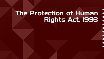 The Protection of Human Rights Act 1993 Bare Act PDF Download 2