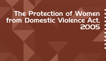 The Protection of Women from Domestic Violence Act 2005 Bare Act PDF Download 2