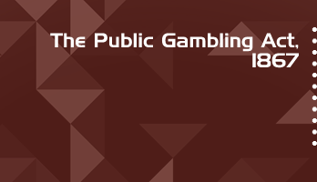 The Public Gambling Act 1867 Bare Act PDF Download 2