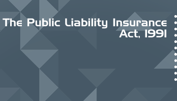 The Public Liability Insurance Act 1991 Bare Act PDF Download 2