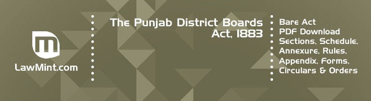 The Punjab District Boards Act 1883 Bare Act PDF Download 2