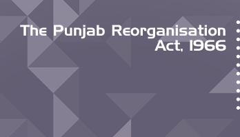 The Punjab Reorganisation Act 1966 Bare Act PDF Download 2