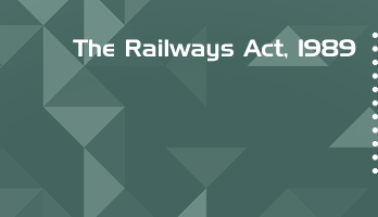 The Railways Act 1989 Bare Act PDF Download 2