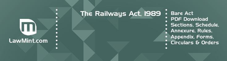The Railways Act 1989 Bare Act PDF Download 2