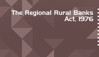 The Regional Rural Banks Act 1976 Bare Act PDF Download 2