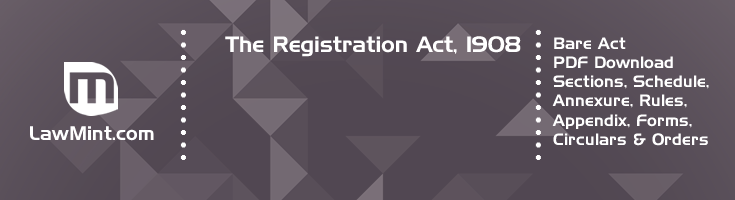 The Registration Act 1908 Bare Act PDF Download 2