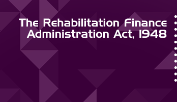 The Rehabilitation Finance Administration Act 1948 Bare Act PDF Download 2