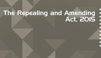 The Repealing and Amending Act 2015 Bare Act PDF Download 2