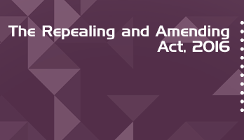 The Repealing and Amending Act 2016 Bare Act PDF Download 2