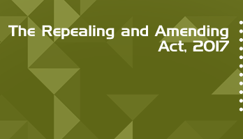 The Repealing and Amending Act 2017 Bare Act PDF Download 2