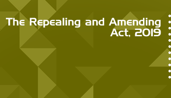 The Repealing and Amending Act 2019 Bare Act PDF Download 2