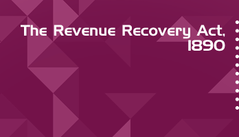 The Revenue Recovery Act 1890 Bare Act PDF Download 2