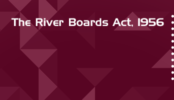 The River Boards Act 1956 Bare Act PDF Download 2