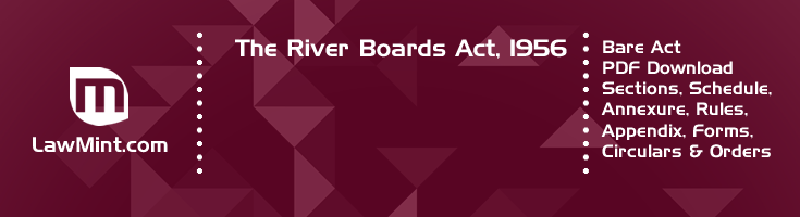 The River Boards Act 1956 Bare Act PDF Download 2