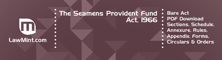 The Seamens Provident Fund Act 1966 Bare Act PDF Download 2