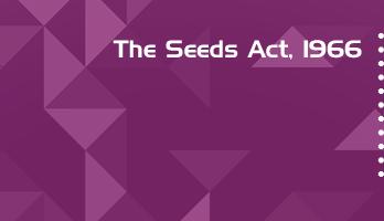 The Seeds Act 1966 Bare Act PDF Download 2