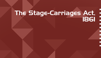 The Stage Carriages Act 1861 Bare Act PDF Download 2