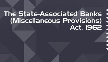 The State Associated Banks Miscellaneous Provisions Act 1962 Bare Act PDF Download 2