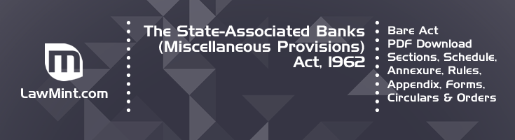 The State Associated Banks Miscellaneous Provisions Act 1962 Bare Act PDF Download 2