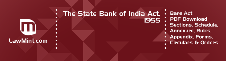 The State Bank of India Act 1955 Bare Act PDF Download 2