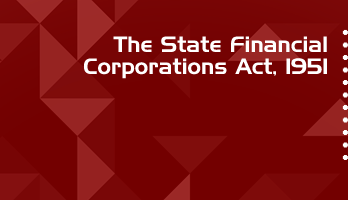 The State Financial Corporations Act 1951 Bare Act PDF Download 2