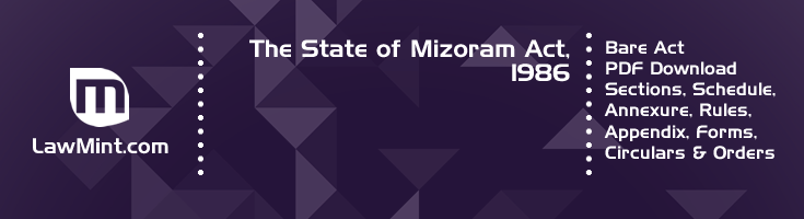 The State of Mizoram Act 1986 Bare Act PDF Download 2