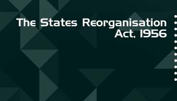 The States Reorganisation Act 1956 Bare Act PDF Download 2