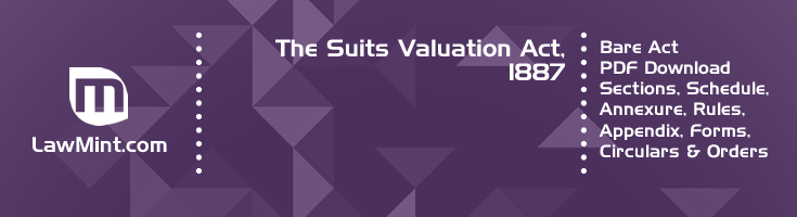 The Suits Valuation Act 1887 Bare Act PDF Download 2