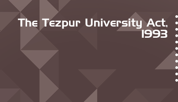 The Tezpur University Act 1993 Bare Act PDF Download 2