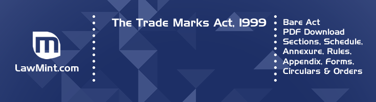 The Trade Marks Act 1999 Bare Act PDF Download 2