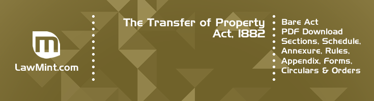 The Transfer of Property Act 1882 Bare Act PDF Download 2