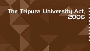 The Tripura University Act 2006 Bare Act PDF Download 2